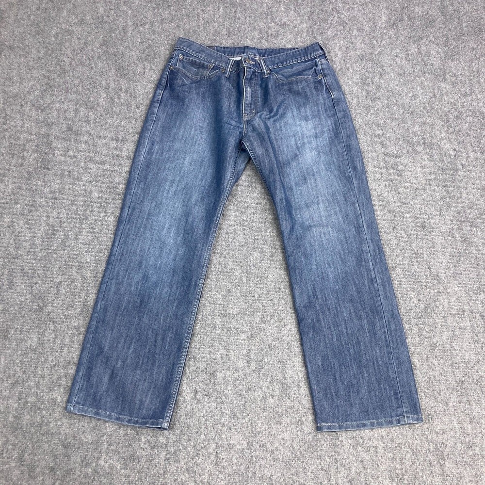 Levi's 514 Jeans Mens 34x29 Straight Leg Blue Denim